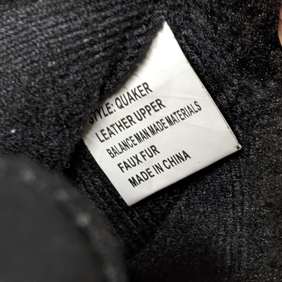 Weatherproof Quaker Black Leather Upper Lace Up Duck Boots, 9 - Picture 11 of 11